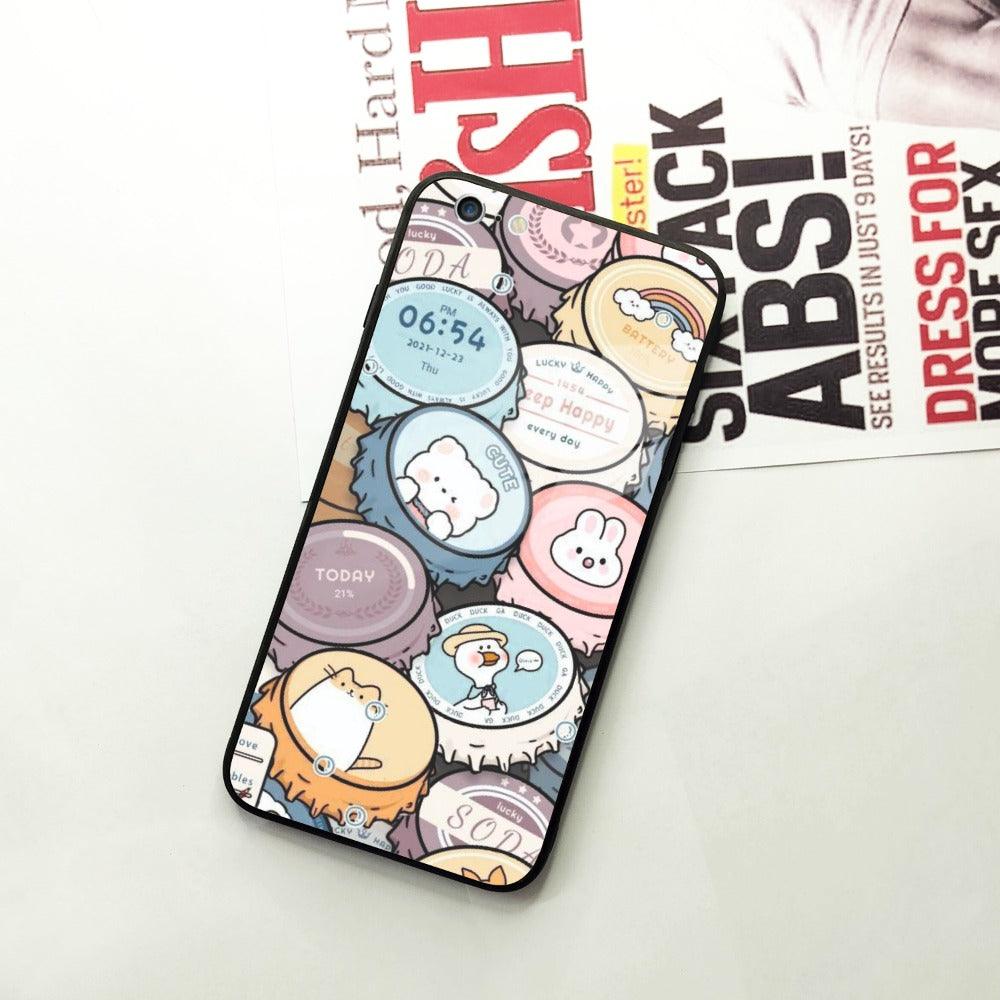 Bunny Buddies Glass Case Cover For iPhone - ShopOnCliQ