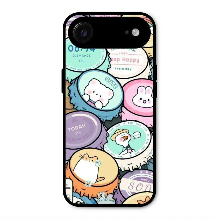 Bunny Buddies Glass Case Cover For iPhone Air