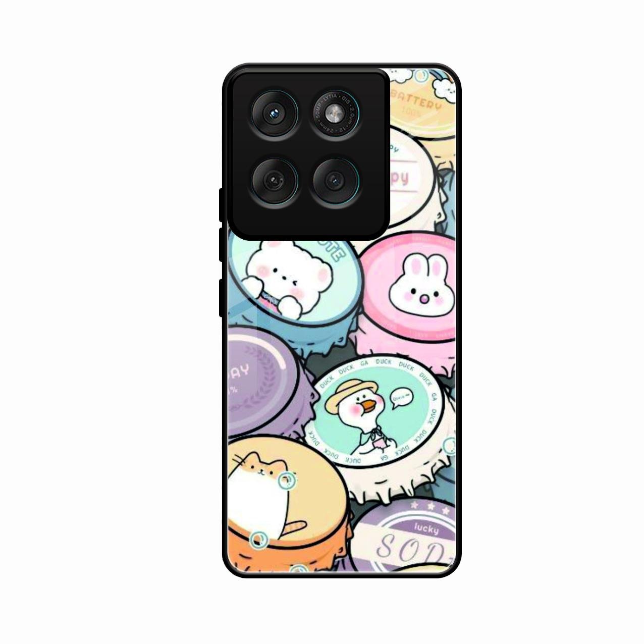 Bunny Buddies Glass Case Cover For Motorola G67 Power 5G