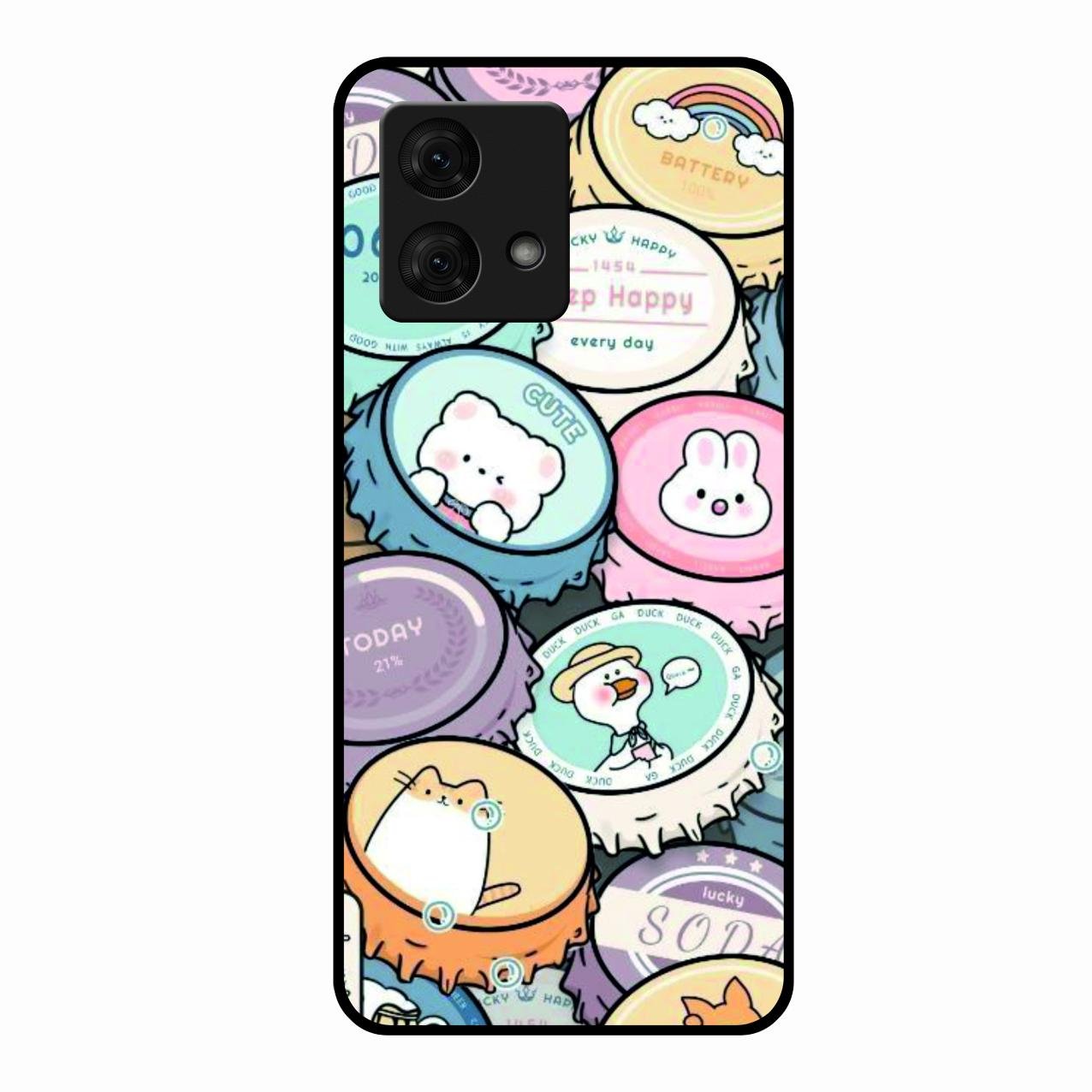 Bunny Buddies Glass Case Cover For Motorola g84 5G