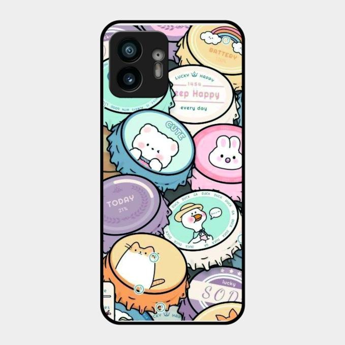 Bunny Buddies Glass Case Cover For Nothing Phone 2