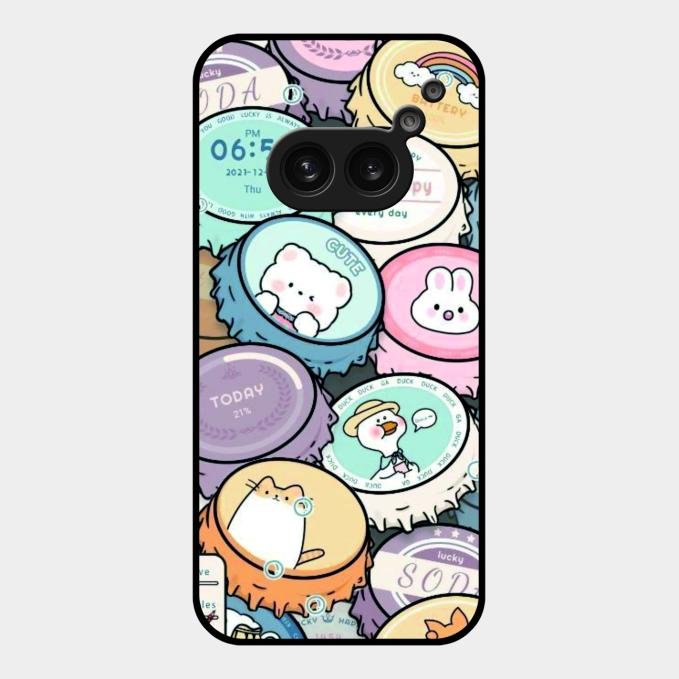 Bunny Buddies Glass Case Cover For Nothing Phone 2A 5G