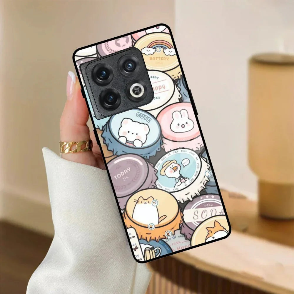 Bunny Buddies Glass Case Cover For OnePlus - ShopOnCliQ