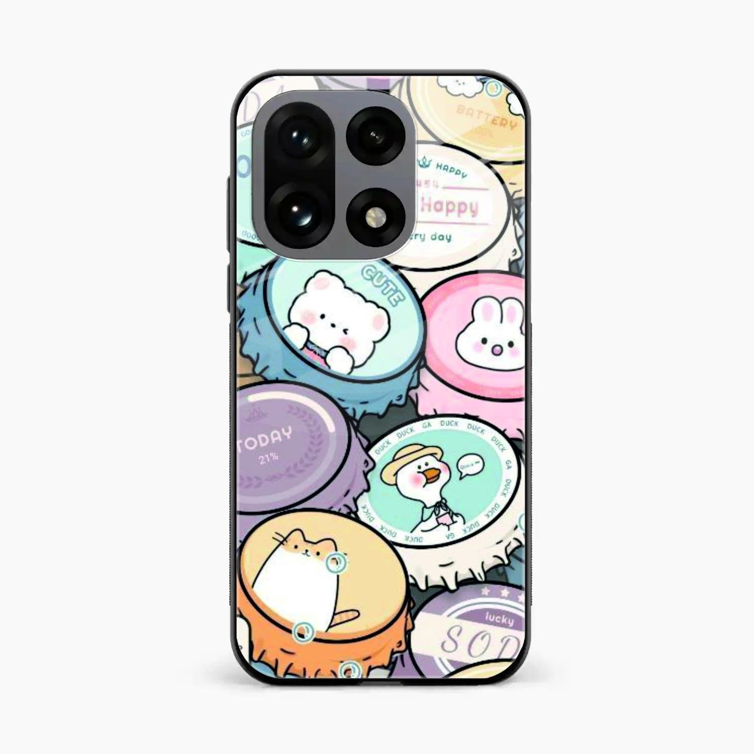 Bunny Buddies Glass Case Cover For OnePlus 15 5G