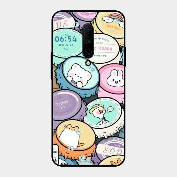 Bunny Buddies Glass Case Cover For Oneplus 7 Pro