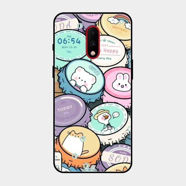 Bunny Buddies Glass Case Cover For Oneplus 7
