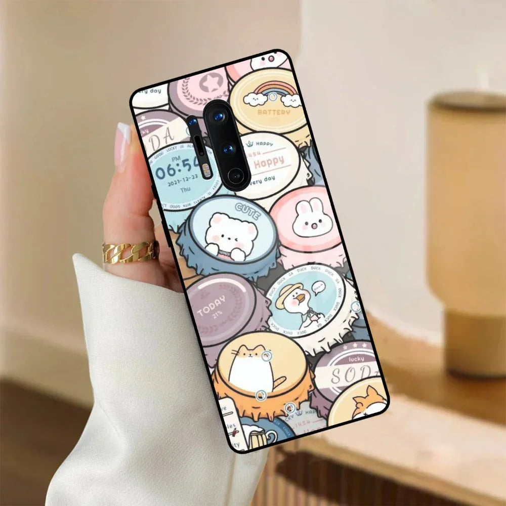 Bunny Buddies Glass Case Cover For OnePlus - ShopOnCliQ