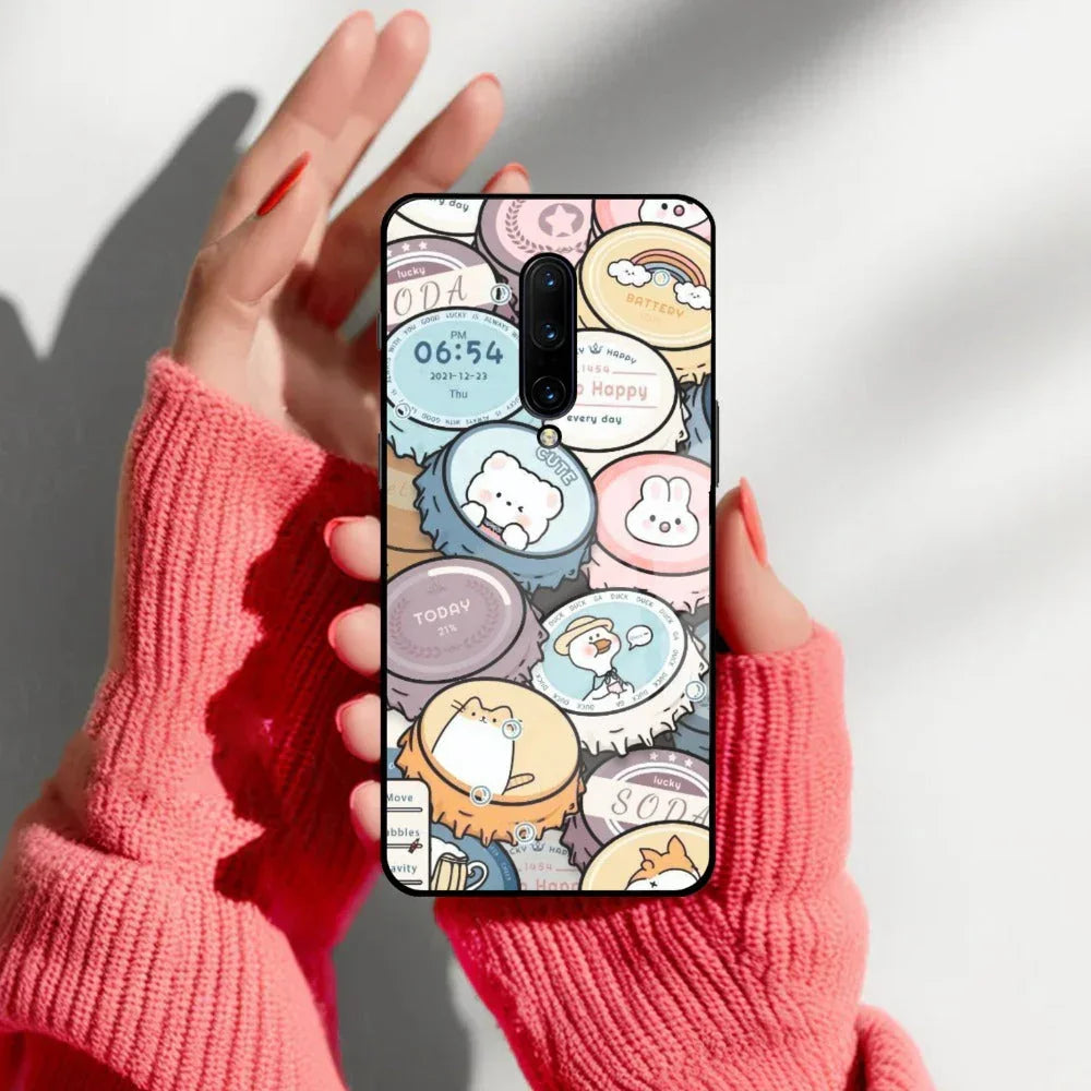 Bunny Buddies Glass Case Cover For OnePlus - ShopOnCliQ