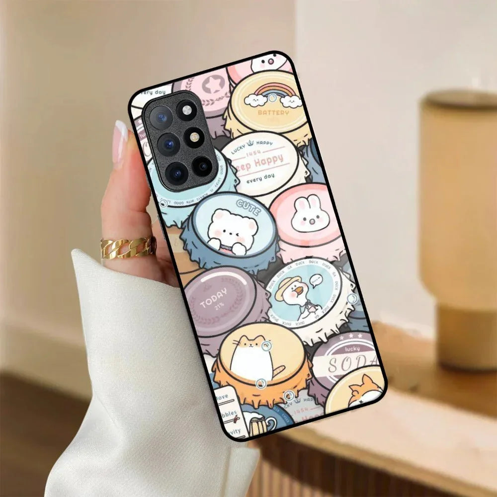 Bunny Buddies Glass Case Cover For OnePlus - ShopOnCliQ