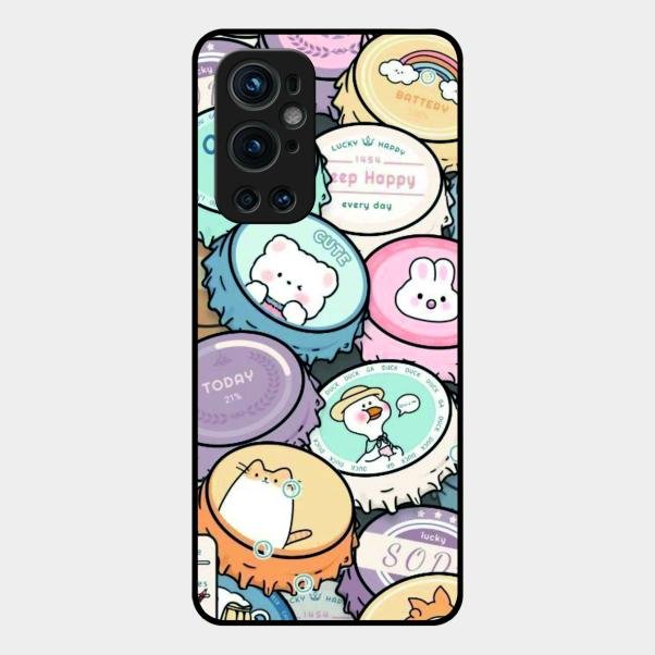 Bunny Buddies Glass Case Cover For Oneplus 9 Pro 5G