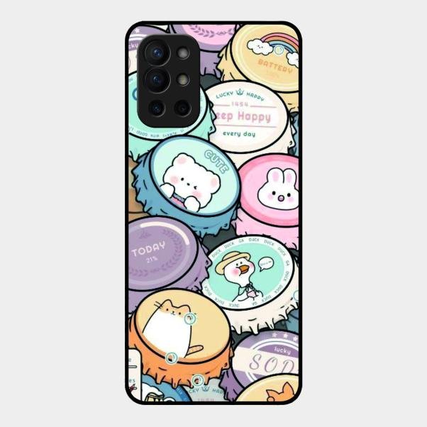 Bunny Buddies Glass Case Cover For Oneplus 9R 5G
