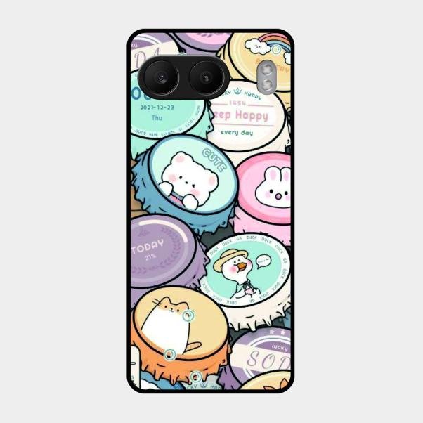 Bunny Buddies Glass Case Cover For Oneplus Nord 4 5G