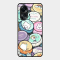 Bunny Buddies Glass Case Cover For Oppo A58