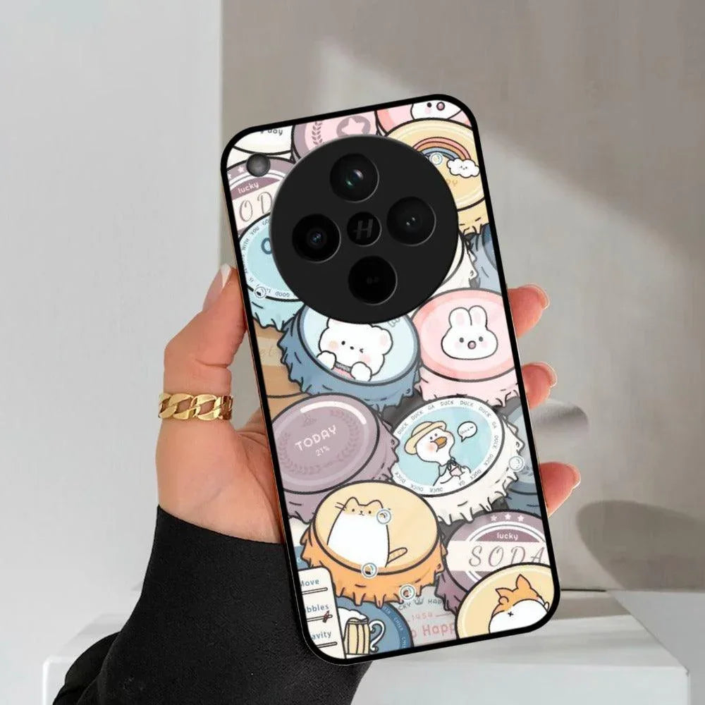 Bunny Buddies Glass Case Cover For Oppo - ShopOnCliQ