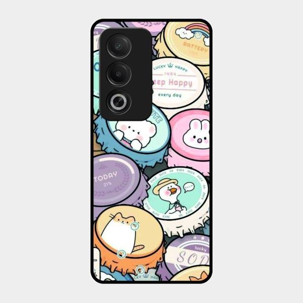 Bunny Buddies Glass Case Cover For Oppo K12X 5G