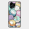 Bunny Buddies Glass Case Cover For Oppo K13 Turbo 5G