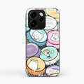 Bunny Buddies Glass Case Cover For Oppo Reno 15C 5G