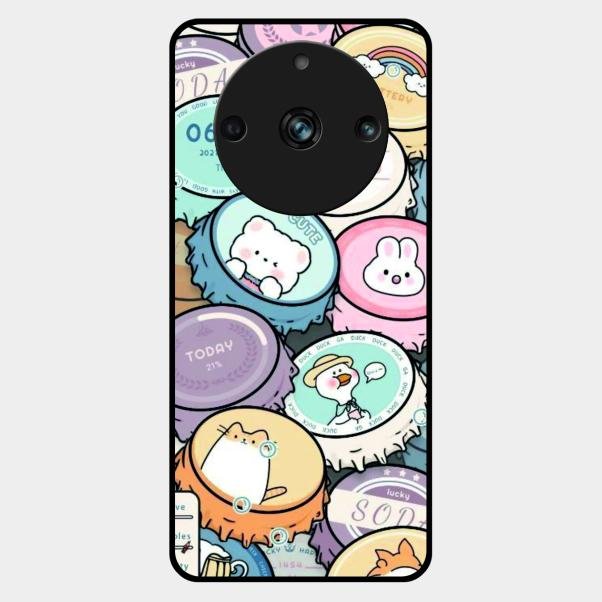 Bunny Buddies Glass Case Cover For Realme 11 Pro Plus 5G