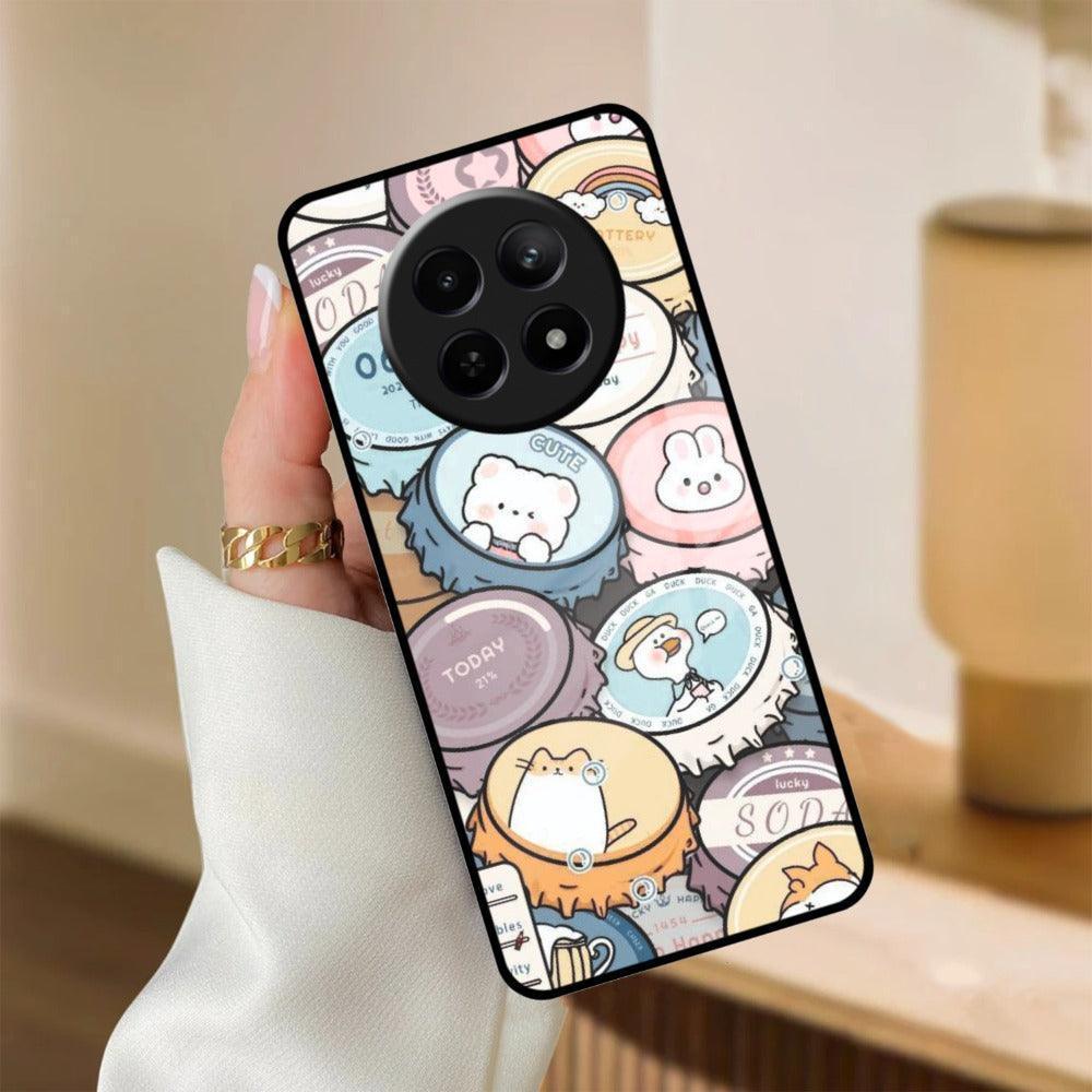 Bunny Buddies Glass Case Cover For Realme/Narzo - ShopOnCliQ