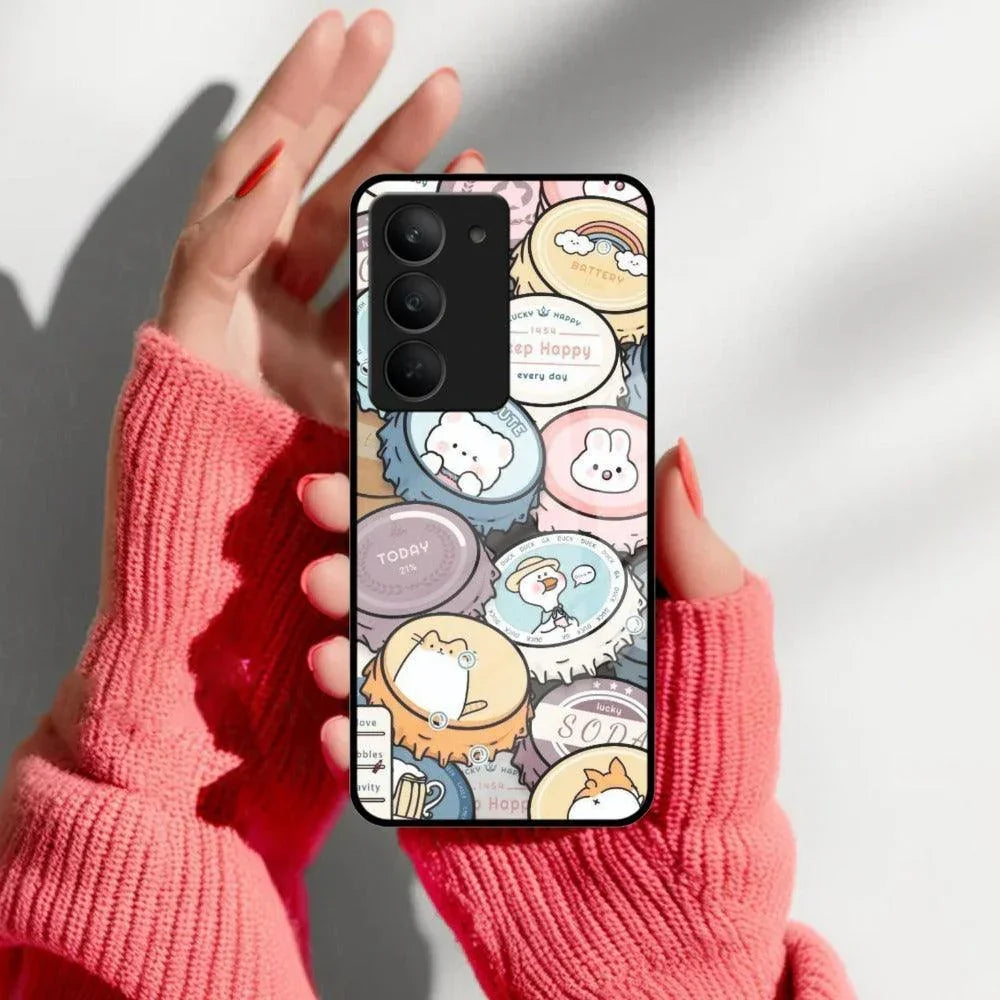 Bunny Buddies Glass Case Cover For Realme/Narzo - ShopOnCliQ