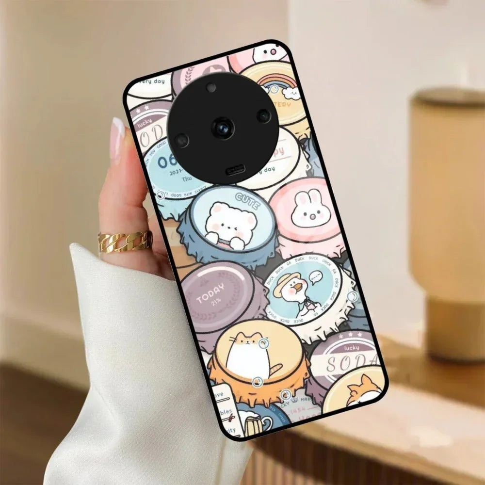 Bunny Buddies Glass Case Cover For Realme/Narzo - ShopOnCliQ