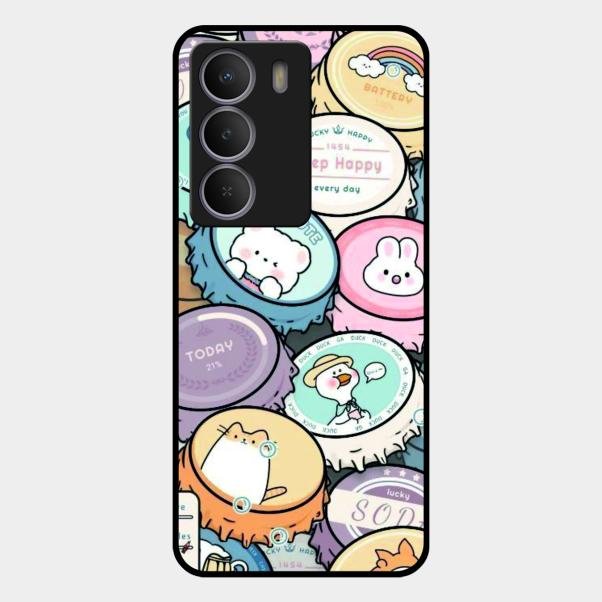Bunny Buddies Glass Case Cover For Realme P3 Lite 5G