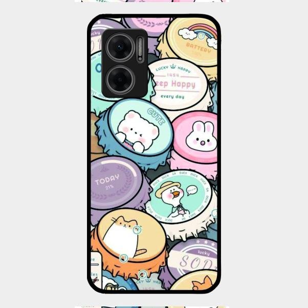 Bunny Buddies Glass Case Cover For Redmi 11 Prime 5G