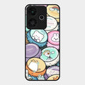 Bunny Buddies Glass Case Cover For Redmi 13 5G