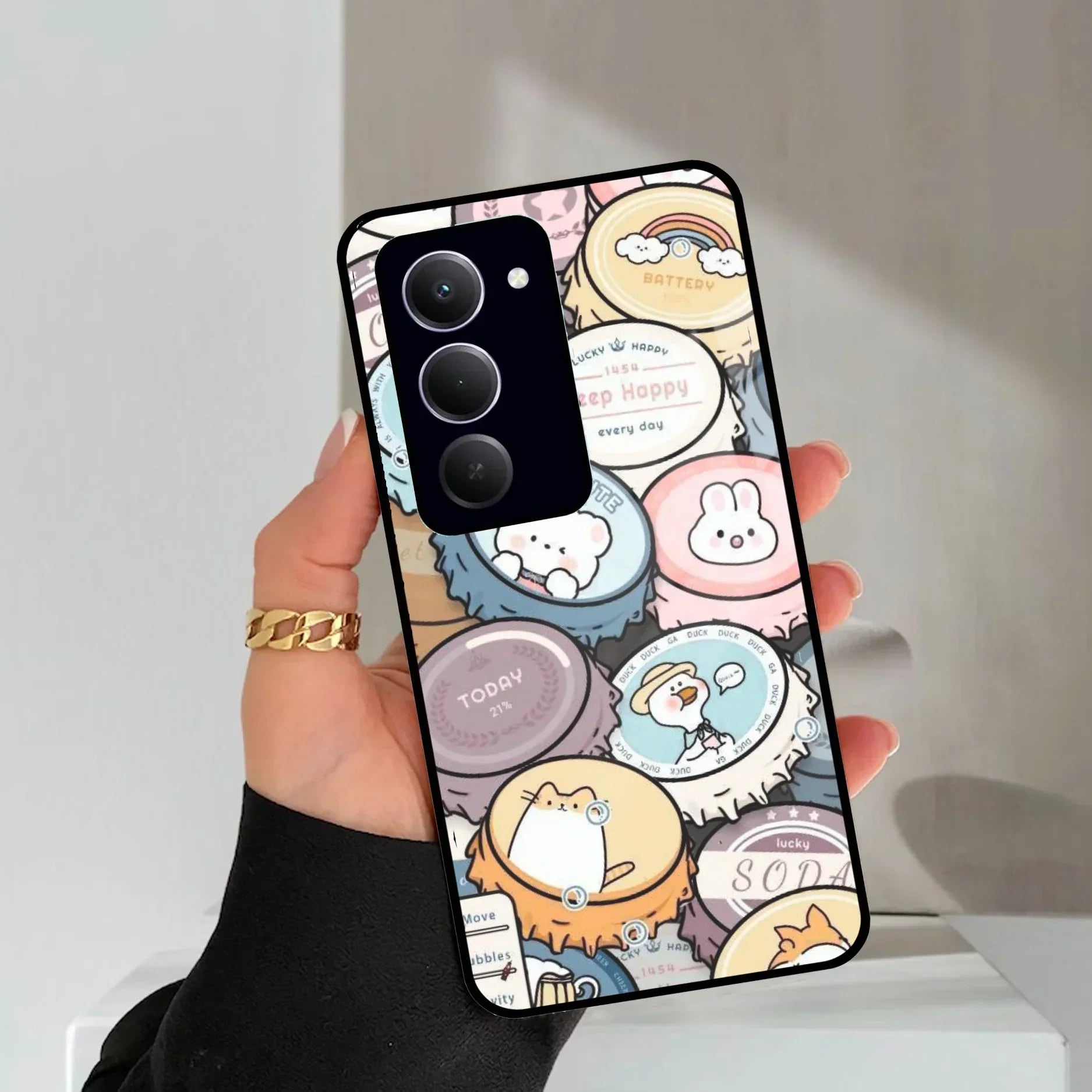 Bunny Buddies Glass Case Cover For Redmi/Xiaomi - ShopOnCliQ