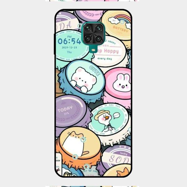 Bunny Buddies Glass Case Cover For Redmi Note 9 Pro Max