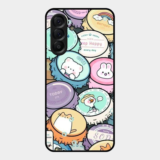 Bunny Buddies Glass Case Cover For Samsung Galaxy A56 5G