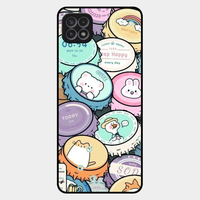 Bunny Buddies Glass Case Cover For Samsung Galaxy F42 5G