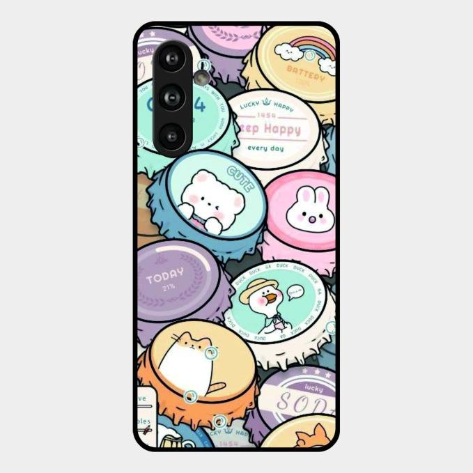Bunny Buddies Glass Case Cover For Samsung Galaxy M54 5G
