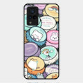 Bunny Buddies Glass Case Cover For Vivo V21 5G
