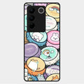 Bunny Buddies Glass Case Cover For Vivo V27 5G