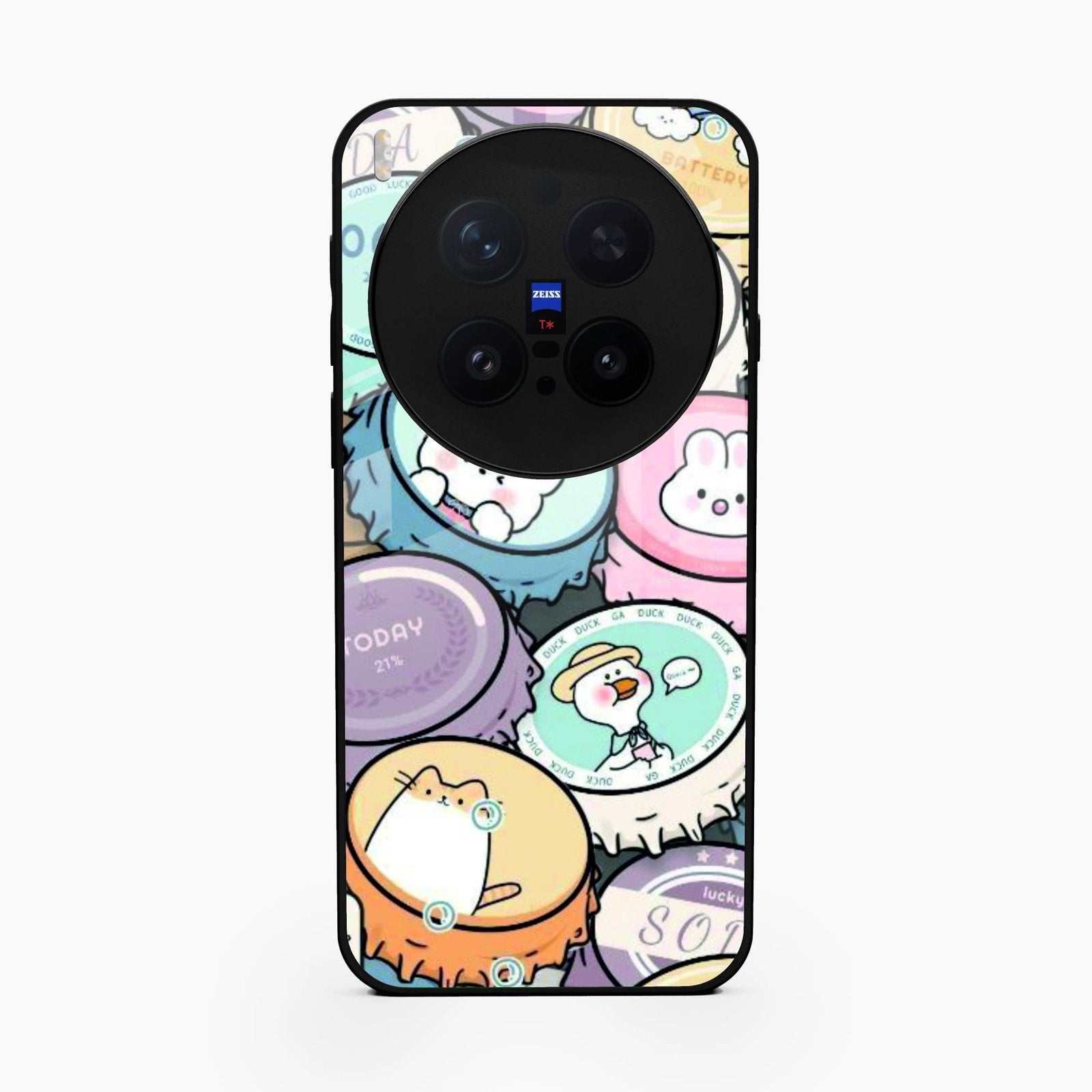 Bunny Buddies Glass Case Cover For Vivo X300 Pro 5G