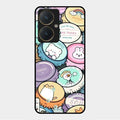 Bunny Buddies Glass Case Cover For Vivo Y27
