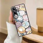 Bunny Buddies Glass Case Cover For iQOO - ShopOnCliQ