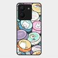 Bunny Buddies Glass Case Cover For Vivo Y36