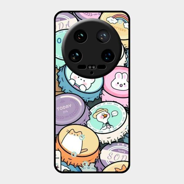 Bunny Buddies Glass Case Cover For Xiaomi 14 Ultra