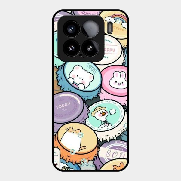 Bunny Buddies Glass Case Cover For Xiaomi 15 5G