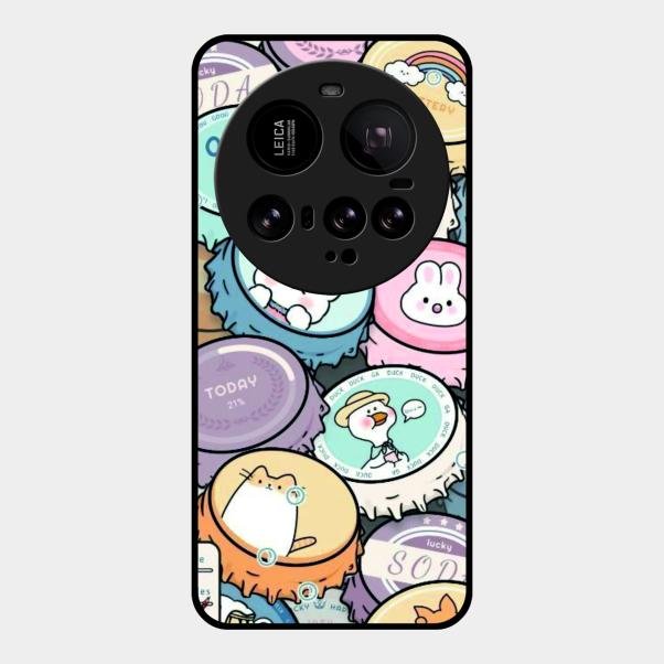 Bunny Buddies Glass Case Cover For Xiaomi 15 Ultra 5G