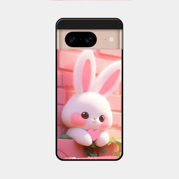 Bunny Glossy Metal Case Cover For Google Pixel 8 5G