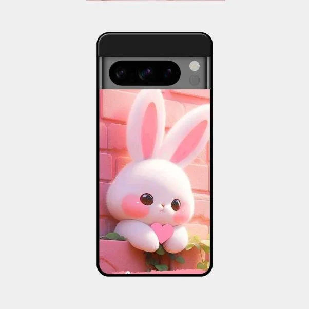 Bunny Glossy Metal Case Cover For Google Pixel 8 Pro 5G