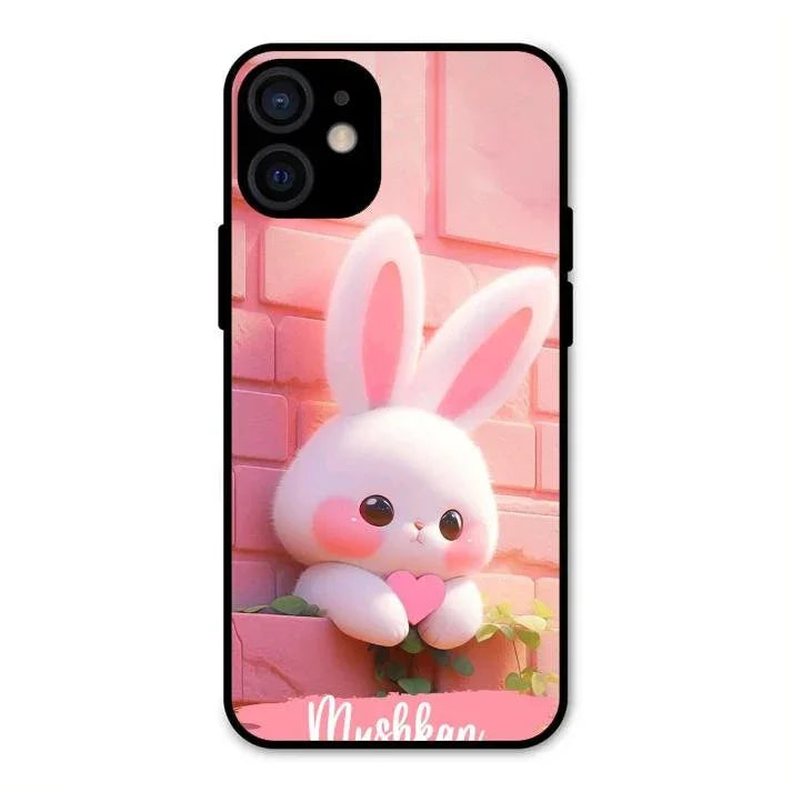 Bunny Glossy Metal Case Cover For iPhone 12 mini