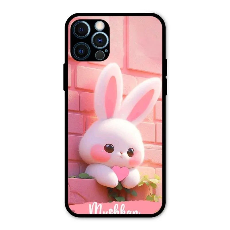Bunny Glossy Metal Case Cover For iPhone 12 Pro