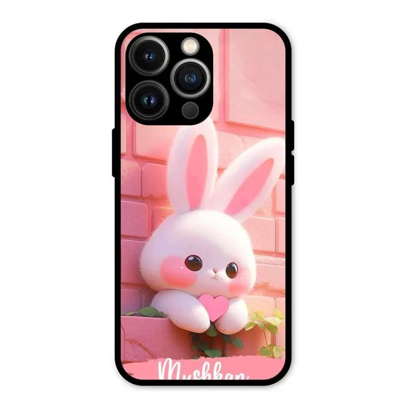 Bunny Glossy Metal Case Cover For iPhone 13 Pro Max