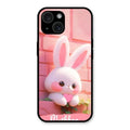 Bunny Glossy Metal Case Cover For iPhone 15