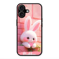Bunny Glossy Metal Case Cover For iPhone 17