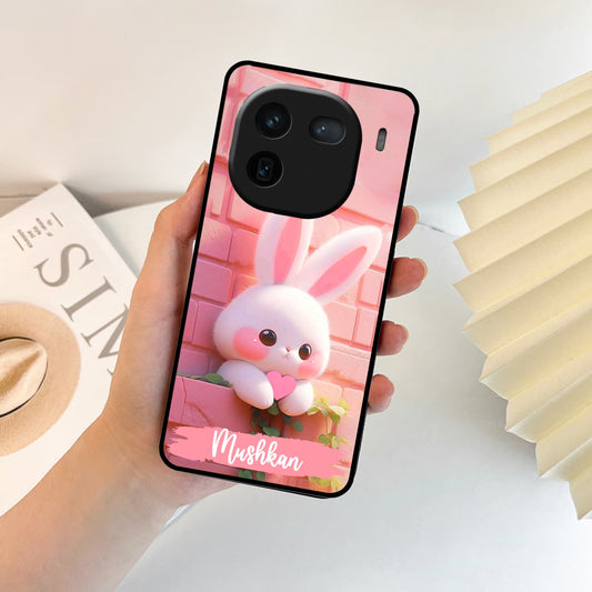 Bunny Glossy Metal Case Cover For iQOO